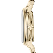 Marc Jacobs Baker Mint Green Dial Gold Steel Strap Watch for Women - MBM3284