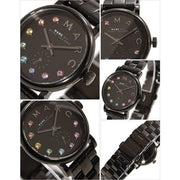 Marc Jacobs Baker Black Dial Black Steel Strap Watch for Women - MBM3425