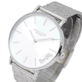 Coach Perry Silver Dial Silver Mesh Bracelet Watch for Women - 14503341