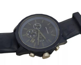 Armani Exchange Outerbanks Chronograph Blue Dial Blue Silicone Strap Watch For Men - AX7128