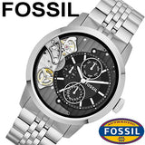 Fossil Townsman Multifunction Black Dial Silver Steel Strap Watch