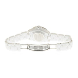 Chanel J12 Diamonds Mother of Pearl White Dial White Steel Strap Watch for Women - J12 H5704