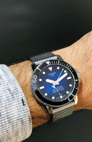 Tissot Seastar 1000 Powermatic 80 Blue Dial SIlver Mesh Bracelet Watch For Men - T120.407.11.041.02