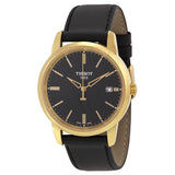 Tissot T Classic Dream Black Dial Black Leather Strap Watch for Men - T033.410.36.051.01