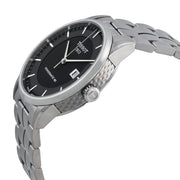 Tissot Luxury Powermatic 80 Black Dial Silver Steel Strap Watch For Men - T086.407.11.051.00