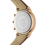 Daniel Wellington Iconic Chronograph St Mawes Brown Dial Brown Leather Strap Watch For Men - DW00100640