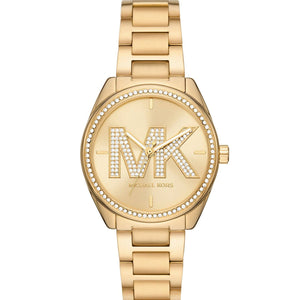 Michael Kors Janelle Quartz Gold Dial Gold Steel Strap Watch For Women - MK7381