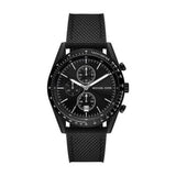 Michael Kors Accelerator Chronograph Black Dial Black Nylon Strap Watch for Men - MK9143