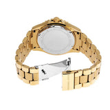 Michael Kors Everest Three Hand Mother of Pearl White Dial Gold Steel Strap Watch For Women - MK7401