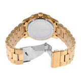 Michael Kors Runway Chronograph Gold Dial Gold Steel Strap Watch For Women - MK7323