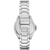 Michael Kors Kacie Three-Hand Gold Dial Silver Steel Strap Watch for Women - MK4854