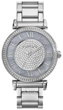 Michael Kors Caitlin Crystal Dial Silver Steel Strap Watch for Women - MK3331