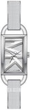 Michael Kors Empire Three-Hand Silver Dial Silver Steel Strap Watch for Women - MK4841