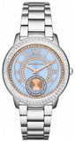 Michael Kors Madelyn Quartz Blue Dial Silver Steel Strap Watch For Women - MK6286