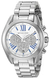 Michael Kors Bradshaw Quartz Silver Dial Silver Steel Strap Watch For Women - MK6320