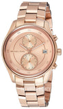 Michael Kors Briar Quartz Rose Gold Dial Rose Gold Steel Strap Watch For Women - MK6465