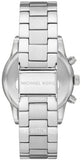 Michael Kors Ritz Chronograph Crystals Silver Dial Silver Steel Strap Watch For Women - MK7301