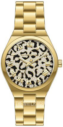 Michael Kors Lennox Three-Hand Gold Dial Gold Steel Strap Watch for Women - MK7500