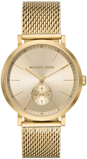 Michael Kors Irving Quartz Gold Dial Gold Mesh Strap Watch For Men - MK8741