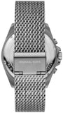 Michael Kors Brecken Chronograph Grey Dial Silver Mesh Strap Watch For Men - MK8868