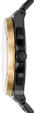 Michael Kors Lennox Chronograph Black Dial Black Steel Strap Watch For Men - MK8941