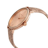 Michael Kors Addyson Quartz Rose Gold Dial Pink Leather Strap Watch for Women - MK2953