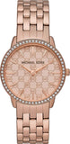 Michael Kors Argyle Quartz Rose Gold Dial Rose Gold Steel Strap Watch For Women - MK3156