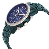 Michael Kors Bradshaw Chronograph Blue Dial Blue Steel Strap Watch For Men - MK6722