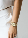 Michael Kors Bradshaw Gold Dial Gold Steel Strap Watch for Women - MK5798