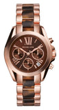 Michael Kors Bradshaw Chronograph Brown Dial Two Tone Steel Strap Watch For Women - MK5944