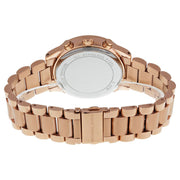Michael Kors Brinkley Rose Gold Dial Rose Gold Steel Strap Watch for Women - MK6204
