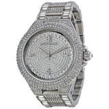 Michael Kors Kerry Crystal Pave Silver Dial Silver Steel Strap Watch For Women - MK3359