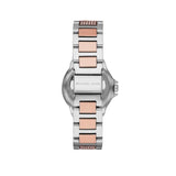 Michael Kors Camille Multifunction White Dial Two Tone Steel Strap Watch For Women - MK6846