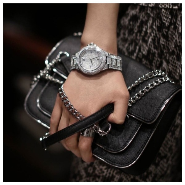 Michael kors camille pave best sale watch
