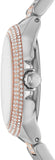 Michael Kors Camille Multifunction White Dial Two Tone Steel Strap Watch For Women - MK6846