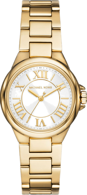 Michael Kors Camille Quartz White Dial Gold Steel Strap Watch For Women - MK7255