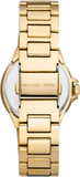 Michael Kors Camille Quartz White Dial Gold Steel Strap Watch For Women - MK7255