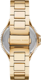 Michael Kors Camille Analog Blue Dial Gold Steel Strap Watch For Women - MK7341