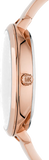 Michael Kors Charley Quartz Crystals Rose Gold Dial Rose Gold Steel Strap Watch For Women - MK4433