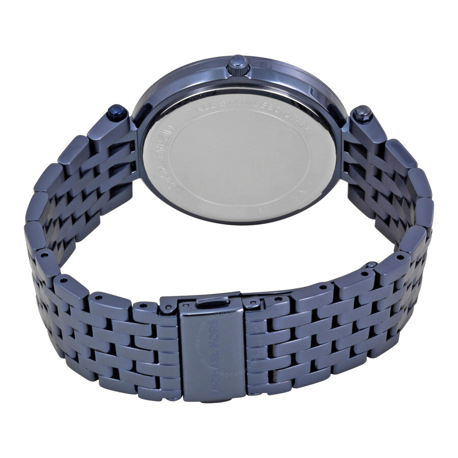 Michael Kors Lexington Chronograph Blue Dial Blue Steel Strap Watch for Men - MK8480