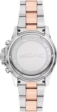 Michael Kors Everest Chronograph Silver Dial Two Tone Steel Strap Watch For Women - MK6975