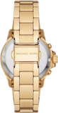 Michael Kors Everest Chronograph White Dial Gold Steel Strap Watch For Women - MK7212