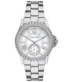 Michael Kors Everest Three hand Silver Dial Silver Steel Strap Watch For Women - MK7403