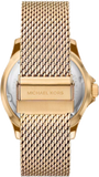 Michael Kors Everest Chronograph Gold Dial Gold Mesh Strap Watch For Men - MK9083