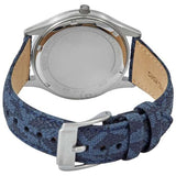 Michael Kors Slim Runway Analog Blue Dial Blue Leather Strap Watch For Men - MK8907