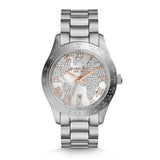 Michael Kors Layton Silver Dial Silver Steel Strap Watch for Women - MK5958