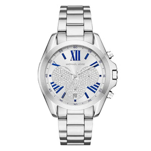 Michael Kors Bradshaw Quartz Silver Dial Silver Steel Strap Watch For Women - MK6320