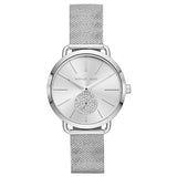 Michael Kors Portia Silver Dial Silver Mesh Bracelet Watch for Women - MK3843