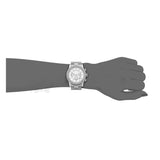 Michael Kors Runway Chronograph Quartz Silver Dial Silver Steel Strap Watch For Women - MK5574