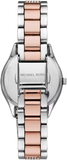 Michael Kors Lauryn Quartz Mother of Pearl White Dial Two Tone Steel Strap Watch For Women - MK4366